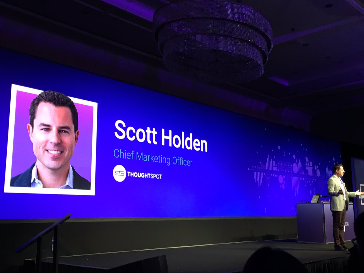 MillmanNick's tweet photo. @scottiholden kicking off @thoughtspot #beyond2018 @mark_Farbrace https://t.co/ccxq5TfiNC