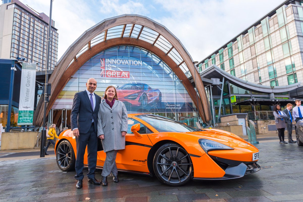 There's still time to see these two #McLaren beauties in Tudor Square - valued at a cool £1.5m. Here's <a href="/iqbal_mazher/">Mazher Iqbal</a> and leader Julie Dore taking a look. sheffieldnewsroom.co.uk/news/region-un… <a href="/McLarenAuto/">McLaren Automotive</a> #sheffield #rotherham