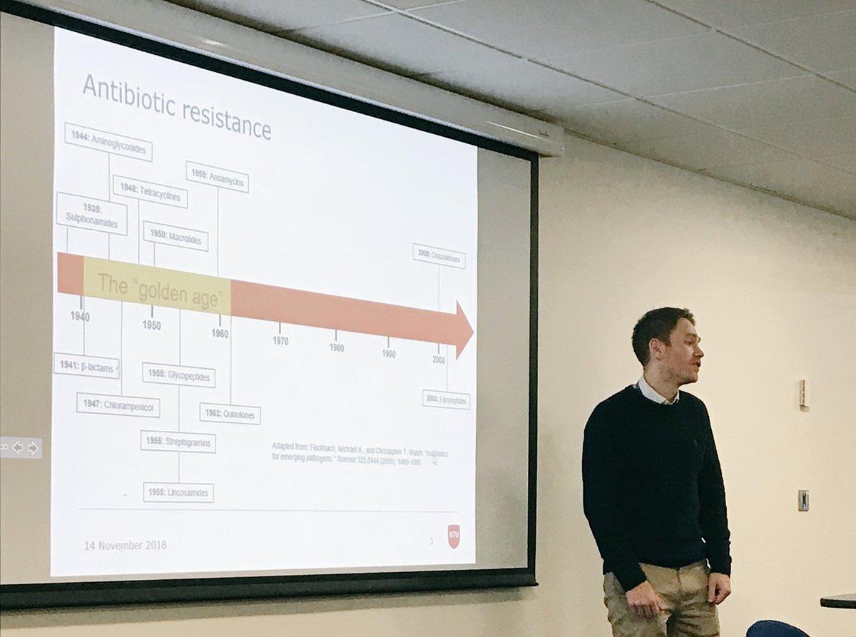 Samantha McLean (@sammacx13) on Twitter photo The start of our <a href="/NTUSciTech/">NTUScienceTechnology</a> Antibiotic Awareness Afternoon with an excellent talk from Dr Negus on the predatory bacterium Bdellovibrio bacteriovorus! The start of our <a href="/NTUSciTech/">NTUScienceTechnology</a> Antibiotic Awareness Afternoon with an excellent talk from Dr Negus on the predatory bacterium Bdellovibrio bacteriovorus!