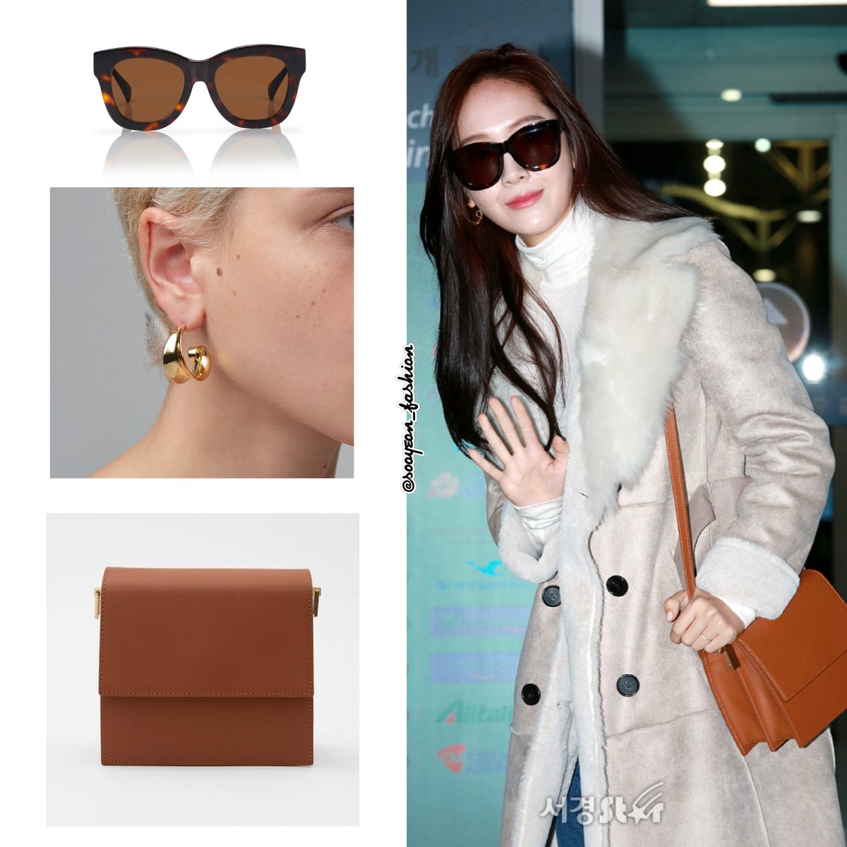 X \ jsy fashion على X: 160701 Pudong Airport DELVAUX: Tempete MM Bag  (Ivory), $4.000  #JessicaJung #JessicaInWonderland