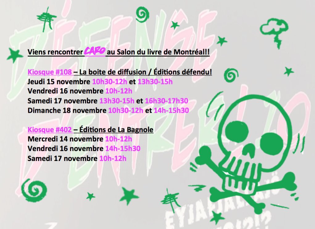 Passez me voir au #salonlivremtl!! Kiosque 108!!!!
