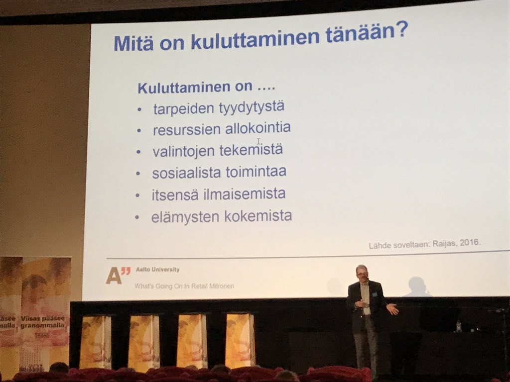 Kuluttaminen ei ole vain tuotteiden ostamista ja perustarpeiden tyydyttämistä. Tänä päivänä kuluttaminen tai kuluttamatta jättäminen voi olla myös itsensä ilmaisemista. Tarvitaan muutakin kuin tuotetietoa. #markkinointi #brändi #whatsgoingoninretail #granosuomi <a href="/lassemitronen/">Lasse Mitronen</a>