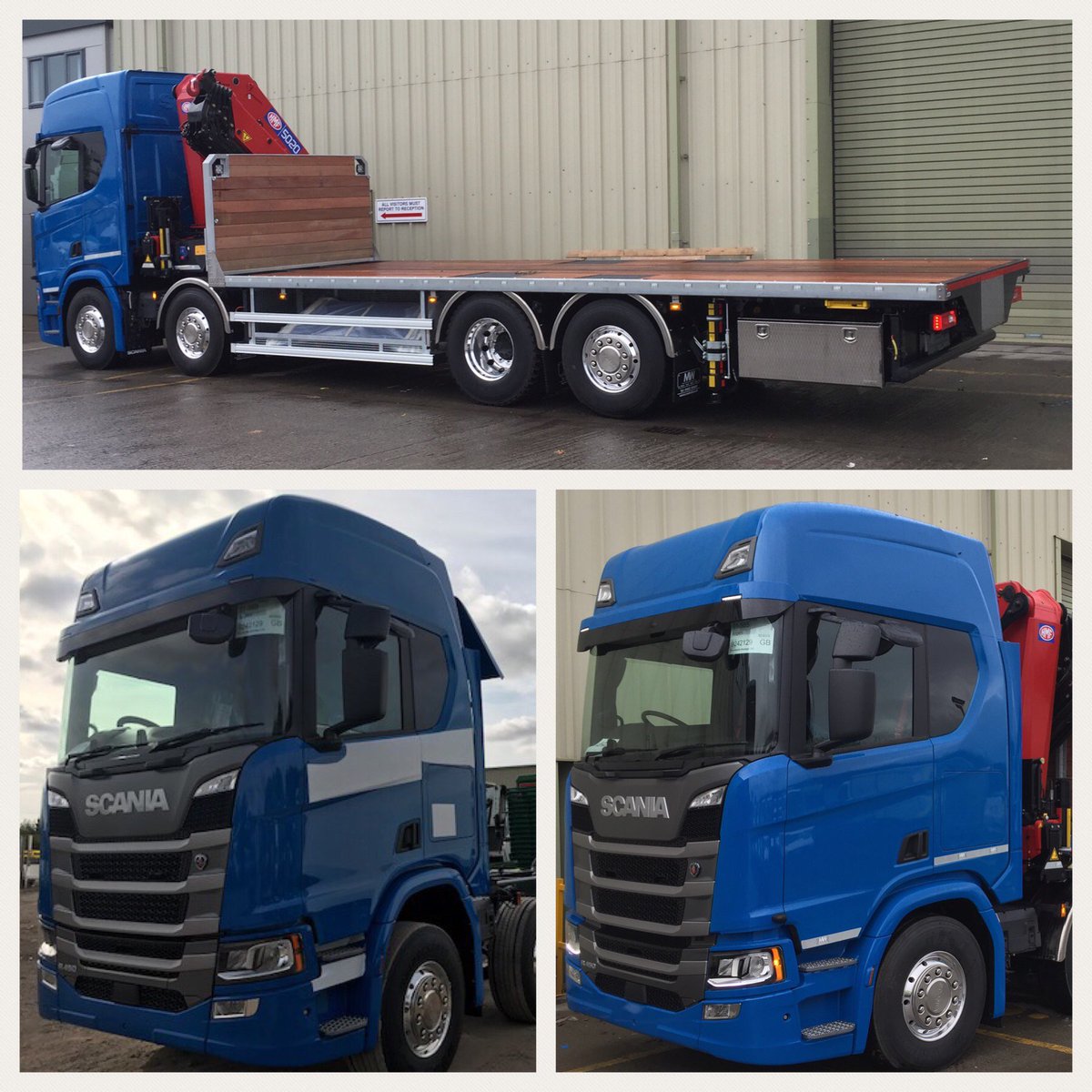 32t 8x2 Scania with HMF Crane, heavy duty platform body, stainless toolbox and galvanised body frame for Punchards Haulage Ltd.

See if spot this throughout the #UK especially #London !

@ScaniaGroup @ScaniaUK @HMFCranesUK #Punchards #Haulage #TransportSolutions #MWHull