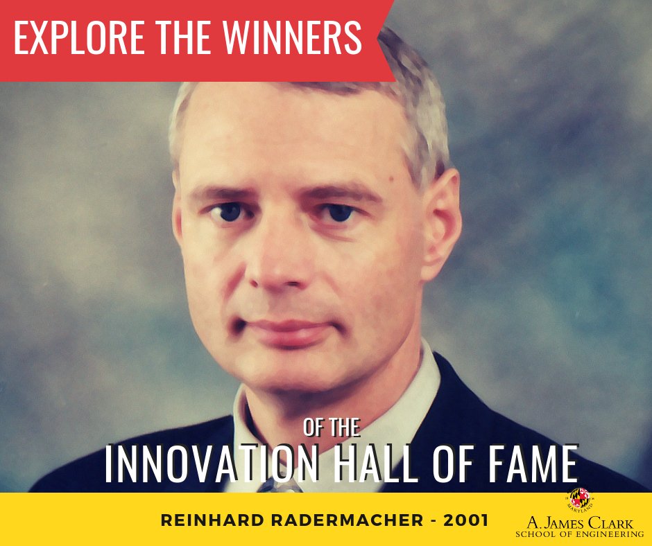 ClarkSchool's tweet photo. Reinhard Radermacher was inducted to IHOF in 2001 for his work in environmental and energy systems applications. https://t.co/LuD0ChU9XR #ExploreIHOF #UMDdiscovers https://t.co/rgpsywDRNF