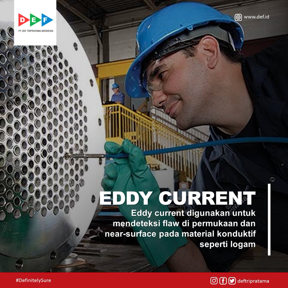 deftripratama's tweet image. Untuk mengetahui dan menemukan cacat pada material maka dilakukan pengujian dengan metode Eddy Current.

#eddycurrenttesting #ect #eddycurrentinspection #eddycurrent #jasaeddycurrent
