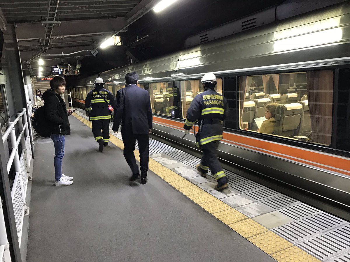 篠ノ井線で人身事故が起きた現場画像