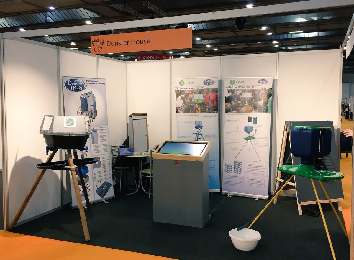DH_Humanitarian's tweet photo. #AidEx2018 has officially started! Come and visit us at #StandC37! We are exhibiting two very new projects! #HandWashingKit #aid #CSR #humanitarian #disasterrecovery #WaSh #Sanitation https://t.co/NI6wmDIe3K