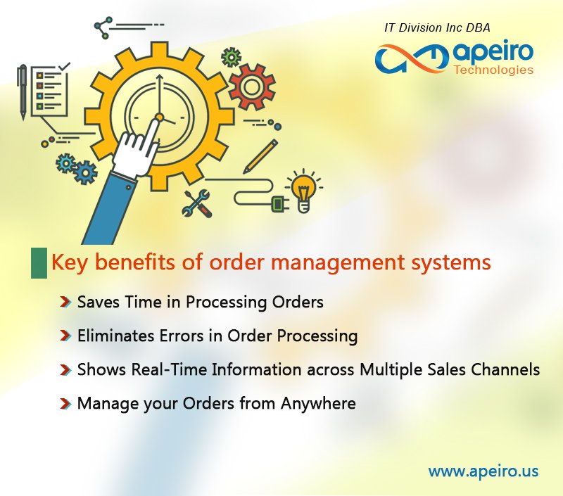 ApeiroTech's tweet image. Key benefits of order management systems
#Apeiro_Technologies #OrderManagementSystems
apeiro.us