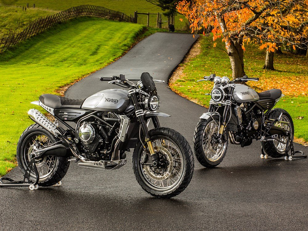 bekkan_rbb's tweet photo. ノートン ニューモデル・アトラス650シリーズ発表
同社V4エンジン由来の650cc並列二気筒搭載（84馬力）
同社再生以来初の中堅価格帯量販モデルとなります
1960年代には同ネームのモデルが存在し踏襲する形に https://t.co/6ynMY8k8XD