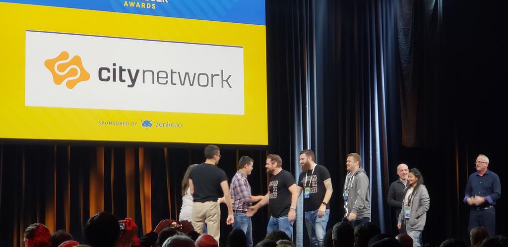 jungleboyj's tweet image. Congratulations to @citynetwork ! A well deserved #SuperUserAward ! @tobberydberg #OpenStackSummit