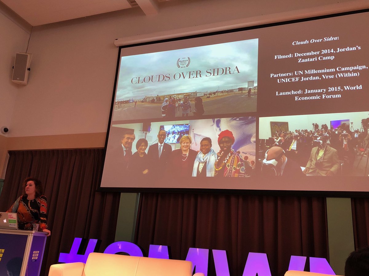 Jo-an ∞ Dolleman (@djoowen) on Twitter photo <a href="/specialkristin1/">Kristin Gutekunst</a> (UN) about the ‘clouds over Sidra’. “We used the power of creative tech to create an immersive campaign to help people share the story and really connect to the goal” #SMWNL #VR <a href="/specialkristin1/">Kristin Gutekunst</a> (UN) about the ‘clouds over Sidra’. “We used the power of creative tech to create an immersive campaign to help people share the story and really connect to the goal” #SMWNL #VR