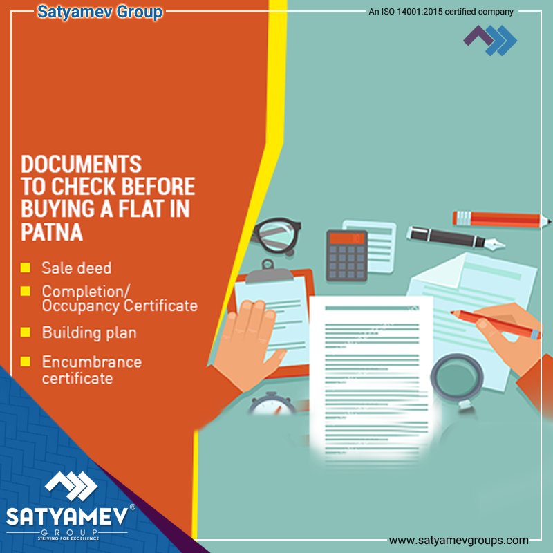 SatyamevGroup's tweet photo. #RealEstate #SatyamevGroup #FactTOKnow
Buying a #flat in Patna is now easier than ever before, but it is still important for you as a home buyer to tread with caution. Below the list of documents you need before making the purchase.
#1BHKFlat #2BHKFlat #PropertyInPatna https://t.co/DpN7AHDZHC