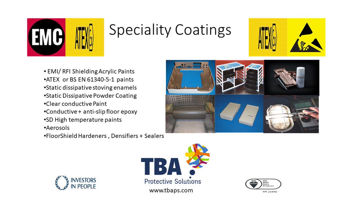 #TBAPS #EMIShieldingpaints include #nickelacrylic + #silvercopperacrylic , ideal for typical #electronicenclosure #polymers such as #ABS#PC #PCABS etc, good coverage, excellent #adhesionand #EMIShielding of #60dB to #70dB.