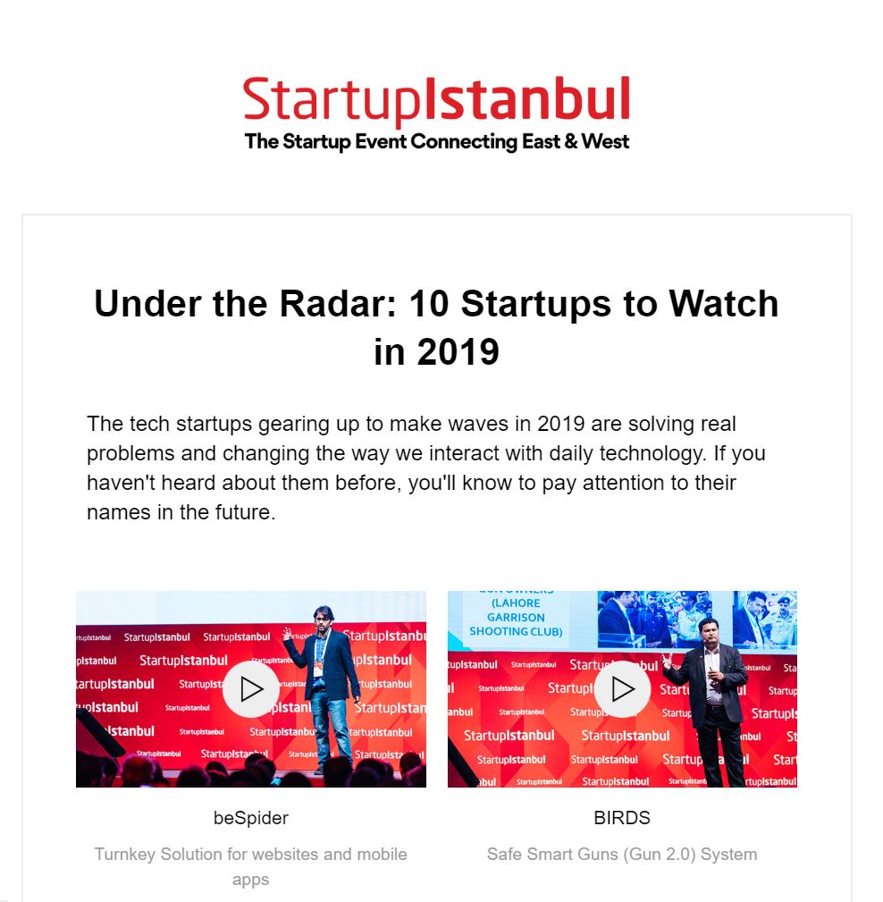 Thank you <a href="/istanbulstartup/">Startup Istanbul</a> #StartupIstanbul #BeSpider #Startup #TopStartup