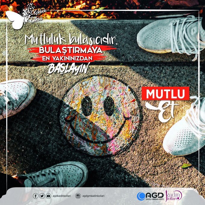 Mutluluk bulaşıcıdır, bulaştırmaya en yakınızdan başlayın.

#MutluEt #KelebekEtkisi