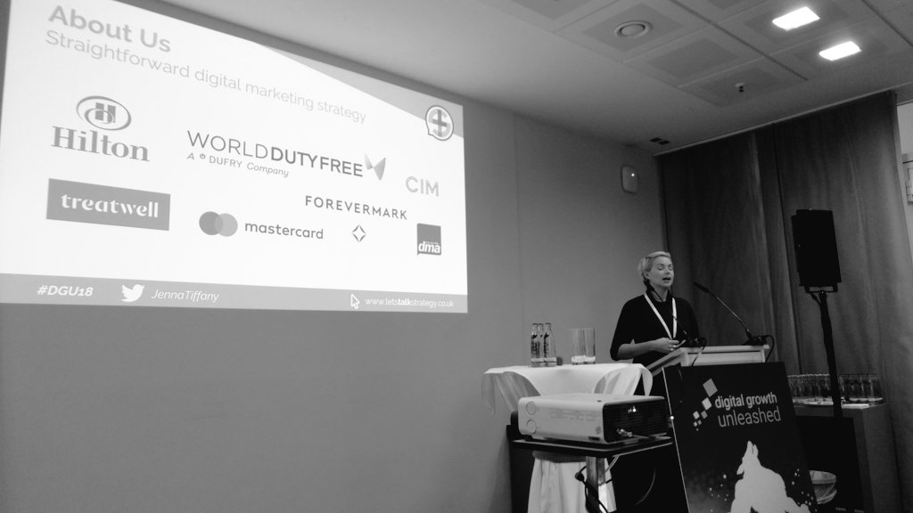 tobiasfox's tweet photo. @jennatiffany is killing it at #DGU18 #DigitalGrowthUnleashed #DDBDE talking about Email Marketing strategy along the customer journey. https://t.co/m3ZXX6XMal