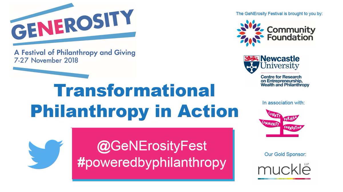 We are looking forward to today's symposium on Transformational Philanthropy in Action. It'll be a great event! @FranIndigo of @indigotrust & @360Giving, @prcmarshall of @ArkSchools Bill Holroyd of @onsideYZ & Peter Vardy of @SafeFamiliesUK @GeNErosityFest #poweredbyphilanthropy