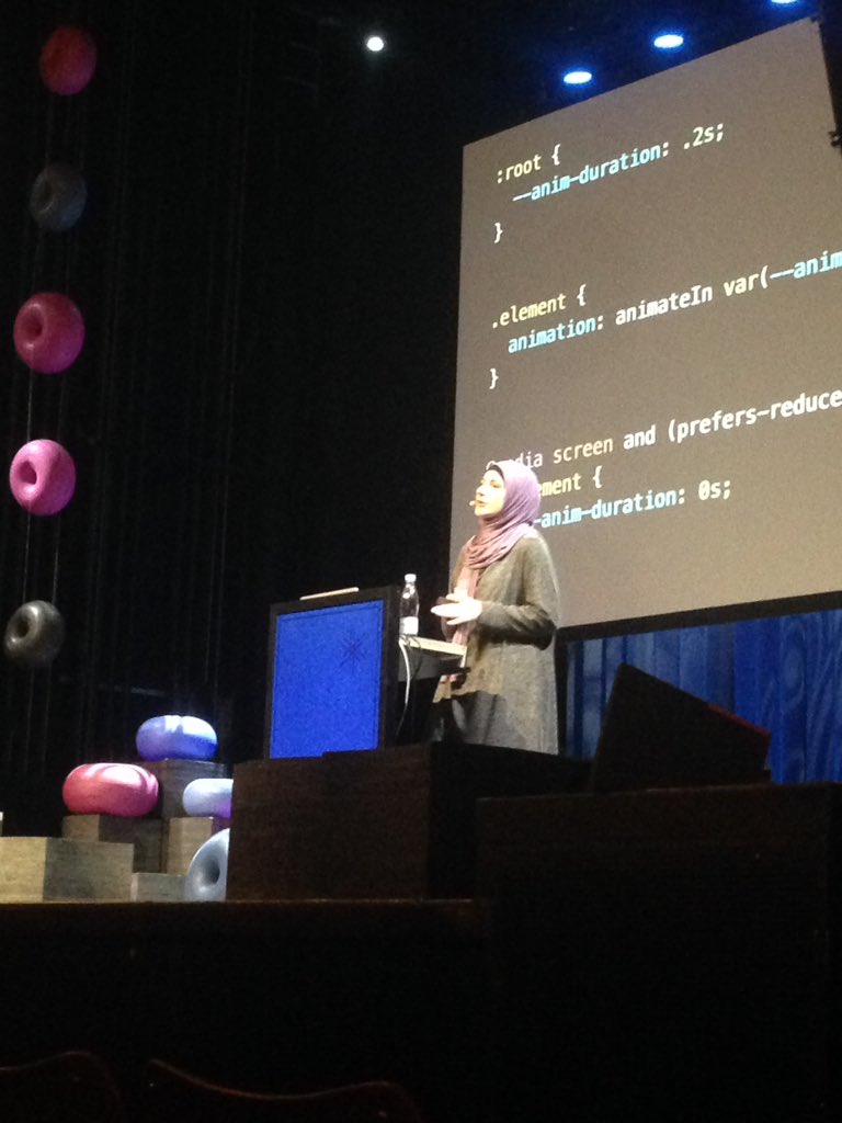 The first talk of the second day of #ColdFront18 in #Copenhagen for <a href="/SaraSoueidan/">Sara Soueidan</a>