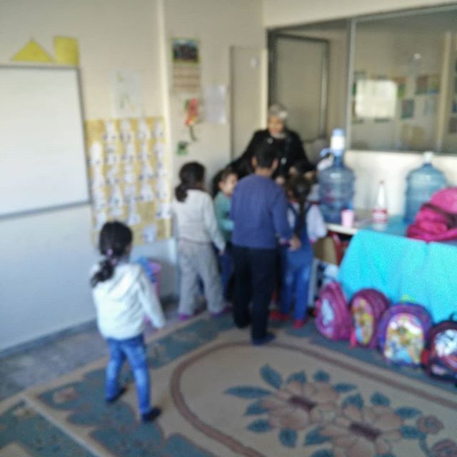 Today one of the volunteers has to replace the teacher in the early morning because she has an appointment in the hospital just for half an hour which was enough that the kids miss their teacher and this how they were happy to see her, I couldn't take cl… ift.tt/2OIr9EY