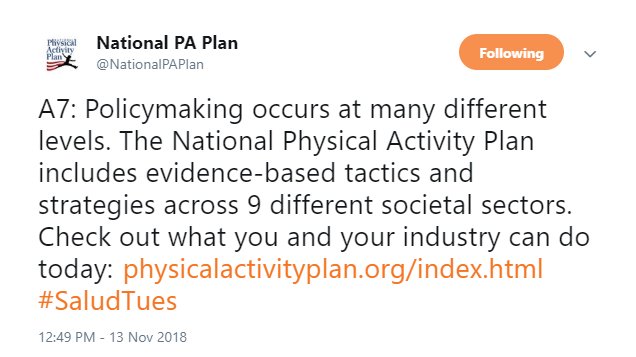 SaludAmerica's tweet image. ICYMI: #SaludTues recap 👉 salud.to/2OI8nxo 
These are some of our favs. #PAGuidelines