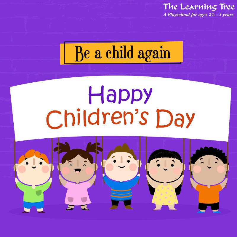 LearningTreeDel's tweet image. Age is just a number! This Children’s day let's revisit the child in us again and relive our childhood memories by doing what we love the most. Wishing you all a #HappyChildrensday.😀😀

#ChildrensDay2018 #ChildrensDay #childrensday2k18 #TheLearningTree #Thelearningtreedelhi