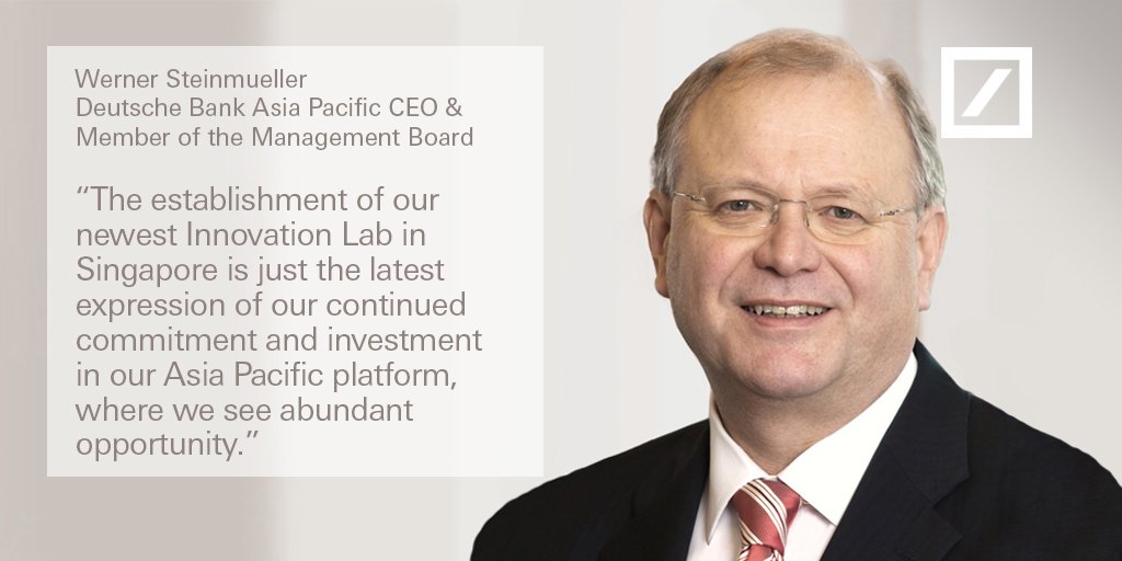 Deutsche Bank On Twitter Dbinnovationlabs Deutsche Bank S Apac Innovation Lab Opens Doors To Startups And Innovation Partners In Singapore Today Https T Co Iaffthimwd Https T Co Deojr0rsip