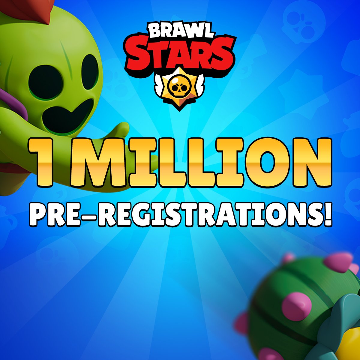BrawlStars's tweet image. We just hit ONE MILLION pre-registrations!  supr.cl/2QE6cg6