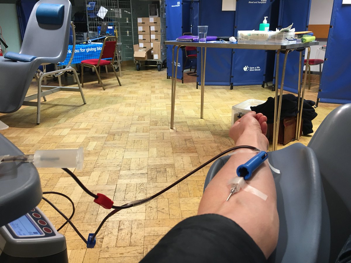 My fourth blood donation this year. In and out in under an hour, fabulous staff and biscuits! What’s not to like! @GiveBloodNHS #givebloodsavelives #ifyoucanyoushould