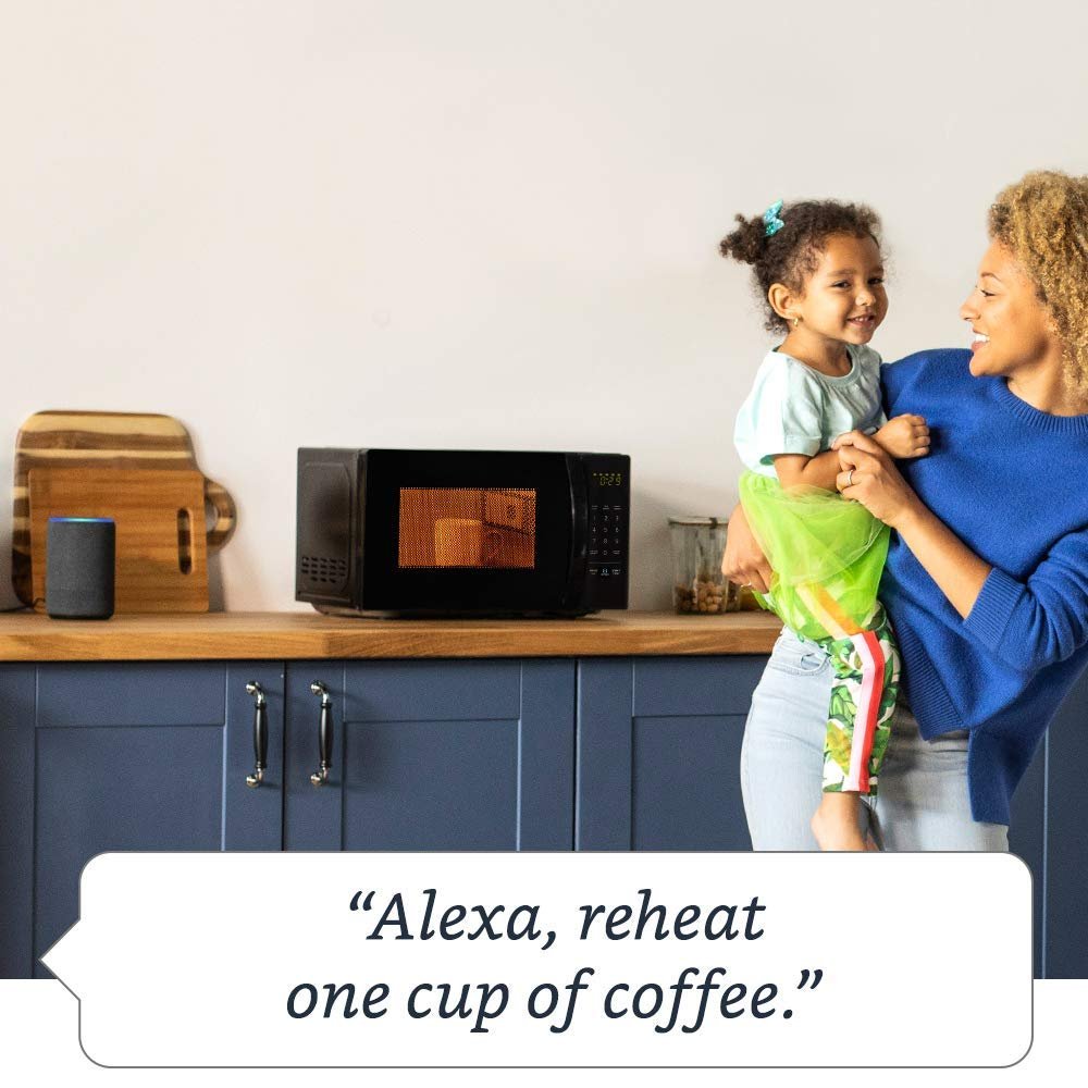 DeanChetaru's tweet photo. Currently befuddled by Amazon launching a voice-controlled microwave. I quite like smart assistants and own a Google Home but I can't see benefits over just pressing "Power" a couple times. https://t.co/ahtAHOSnLZ
