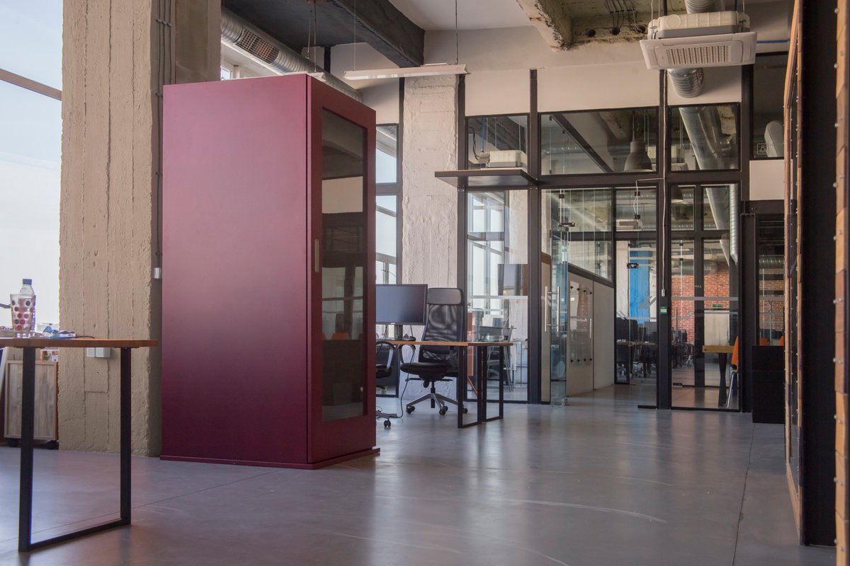 MEAVObooths's tweet photo. Our Shoreditch office phone booth arrived at @PuzlCowOrKing we hope your start-ups enjoy them! https://t.co/tas6dBWLZz