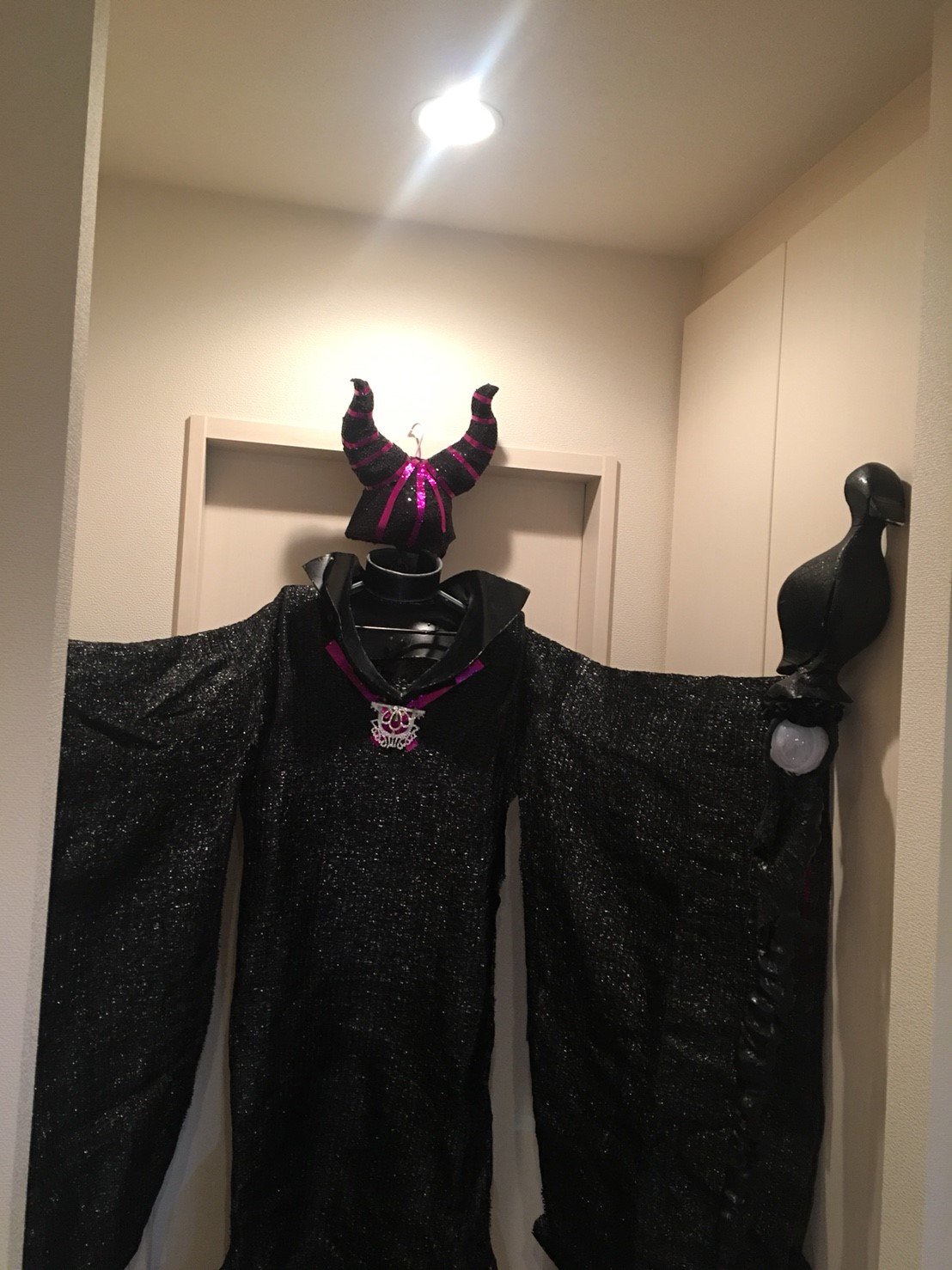 エースの小物製作 マレフィセント実は園芸用の除草シートで制作 なので1500円 W ｵﾄｸﾃﾞｽ 除草シートで マレフィセント マレフィセント衣装 マレフィセントコスプレ Maleficentcosplay Maleficent