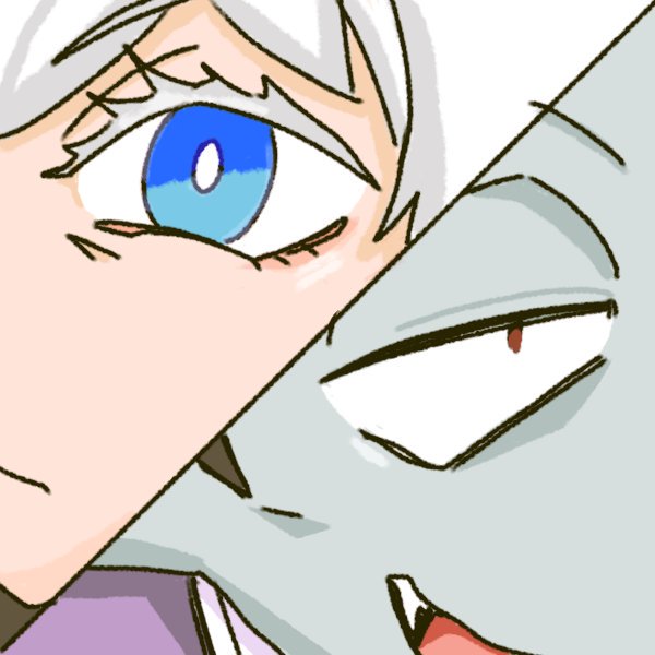 「fangs white hair」 illustration images(Oldest)