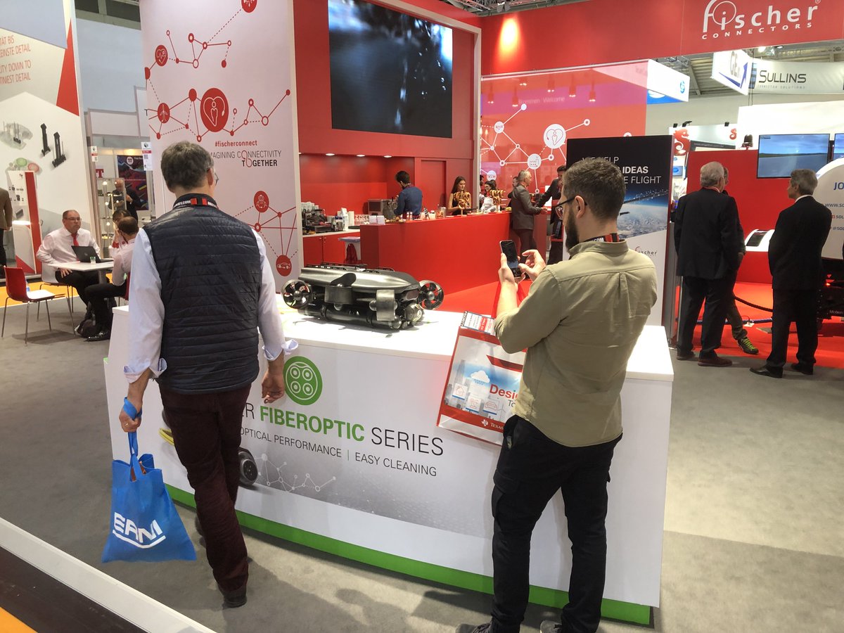 FischerConnect's tweet photo. Added & applied value @electronicaFair : USEFUL, USABLE & USED connectivity solutions #FischerCore power box & endoscope #FischerUltiMate IP68 sealing #FischerFiberOptic unmanned submarine -300m https://t.co/qdKl3jtn7E