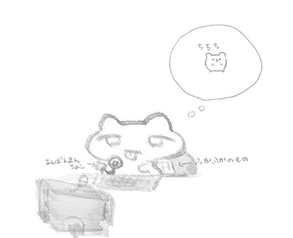 仕事中のねこちゃん 