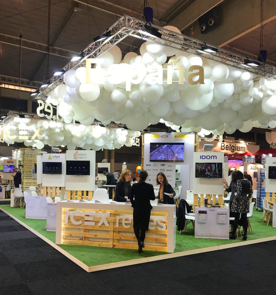 NOEGROUP's tweet photo. These are some of the stands we inaugurated yesterday at @SmartCityexpo in Barcelona https://t.co/XLpvsvkzO6