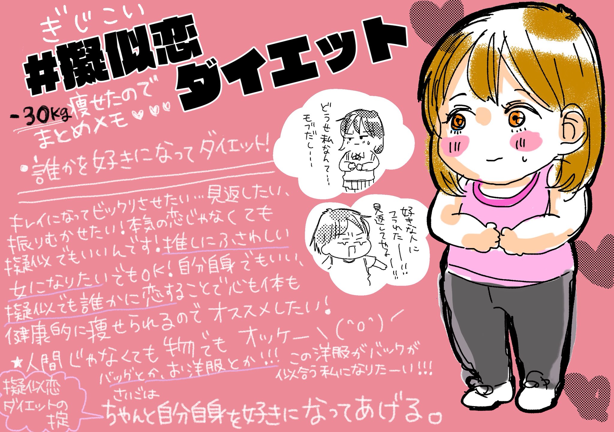 O Xrhsths みずさわるる 単行本発売中 Sto Twitter 擬似恋ダイエット とは 恋をするために痩せるのではなく 痩せるために恋をする 本気の恋じゃなくても擬似的なものでも 2次元 2 5次元の推し クラスや会社のきになる人 好きなブランドのお洋服など 誰かを O Xrhsths みずさわるる 単行本発売中 Sto Twitter 擬似恋ダイエット とは 恋をするために痩せるのではなく 痩せるために恋をする 本気の恋じゃなくても擬似的なものでも 2次元 2 5次元の推し クラスや会社のきになる人 好きなブランドのお洋服など 誰かを