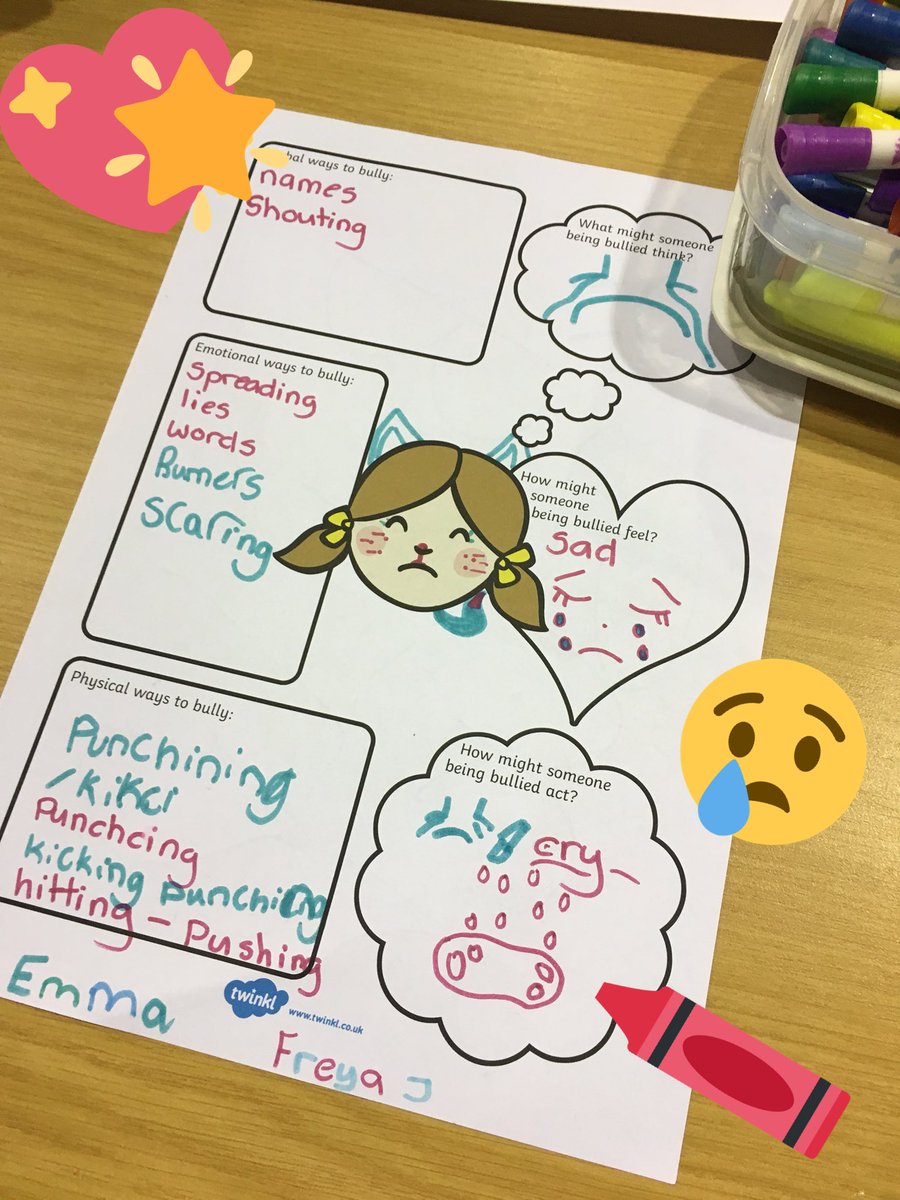 livoriginally's tweet photo. Last night our Brownies were thinking about what it feels like to be bullied and transformed those ideas into creative posters for #AntiBullyingWeek 💛💭🎨👭☮️ @Girlguiding https://t.co/FD0ZHTOcSX