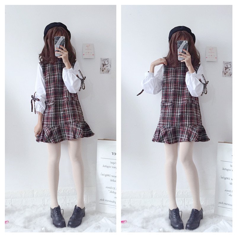 jacksonjunlian's tweet photo. Japanese sweet and lovely Plaid dress
#dress #longdress #girldress #lolita #girldress # https://t.co/Ialltoa7Qy