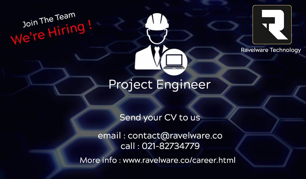 RavelwareTech's tweet photo. PT Ravelware Technology Indonesia adalah perusahaan Internet of Things yg bergerak di bidang automasi dan smart system. 
Kami butuh anak muda yg mau belajar dan terus mengembangkan diri untuk mengisi lowongan kerja sebagai project engineer.
#RevolusiIndustri #Efisiensi #Automasi https://t.co/pR2CTGvsru