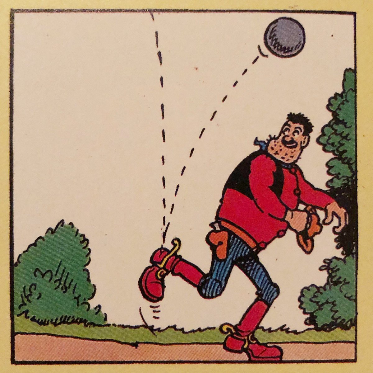 ClassBritComics's tweet image. Some classic Desperate Dan from The Dandy #Comics #Football #BritishComics