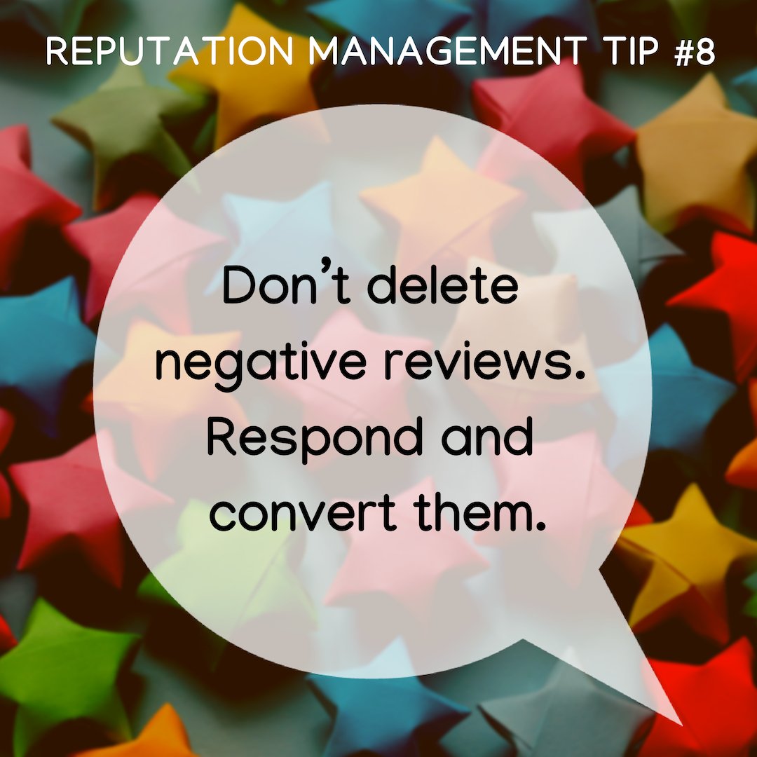 MystiqueBrand's tweet photo. Reputation Management Tip #8:
Donโt delete negative reviews. Respond and convert them.
#Sway #GrowYourBusiness #ReputationManagementTips #Marketing #Entrepreneur #SEO #SmallBusiness #StartUps #GrowthHacking #OnlineMarketing #DigitalMarketing #MarketingTips #WednesdayWisdom https://t.co/ETO2aqCLhL