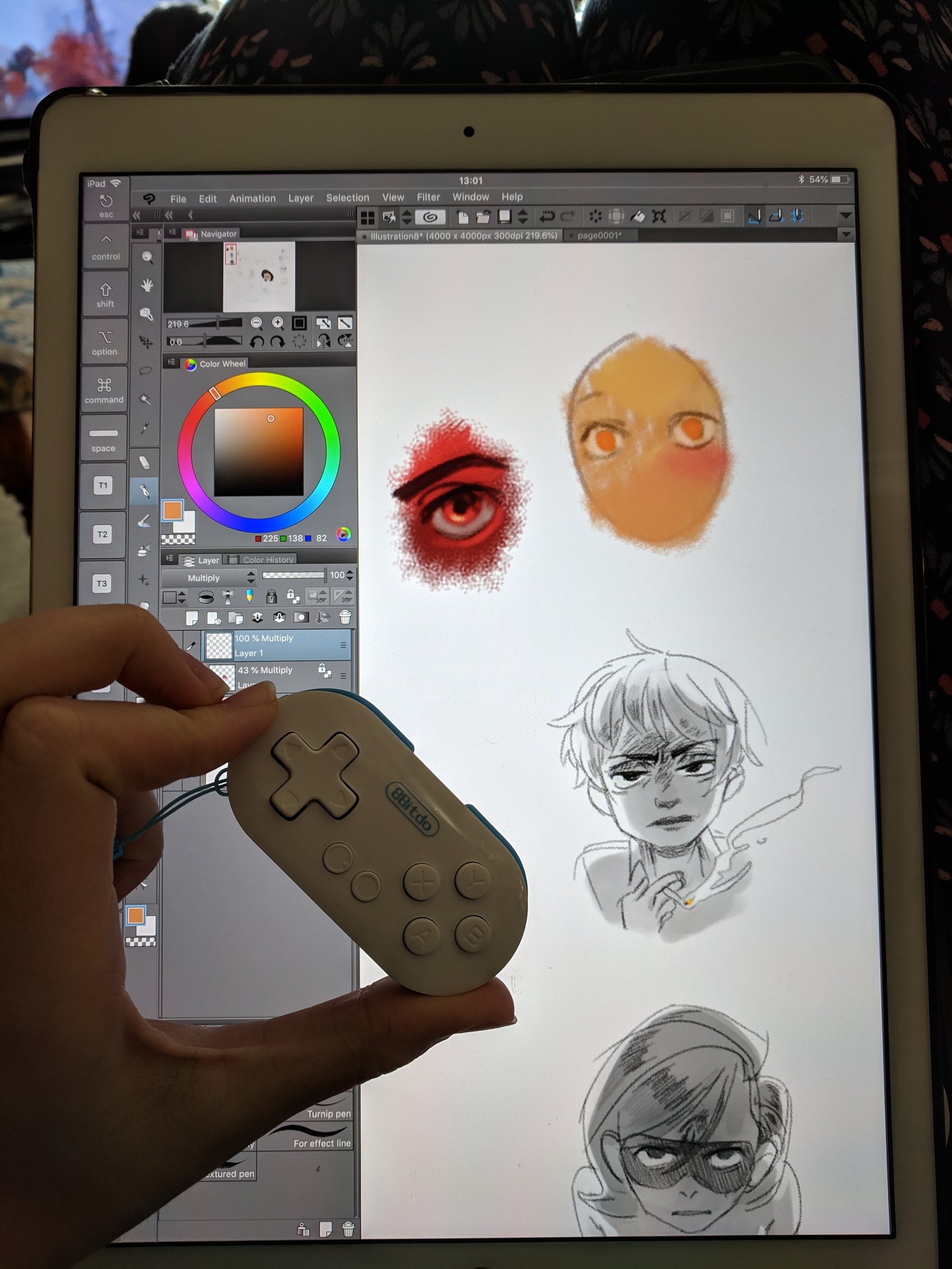 Harriet I Bought A Little 8bitdo For Shortcut Settings For Csp On The Ipad And My God I Got Colour Picker On A Hold Button Basis Couple