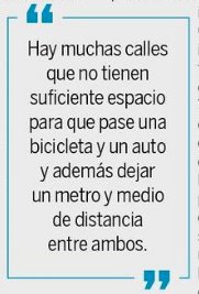 Lamento que <a href="/Katherinetvn/">Katherine Salosny</a> no use su cuenta, porque quería comentarle su columna hoyxhoy.cl/2018/11/14/ful… Las calles tienen suficiente espacio por una sencilla razón, no le pertenecen a los autos, por lo tanto, si no puede adelantar, deben respetar nuestro espacio y esperar.