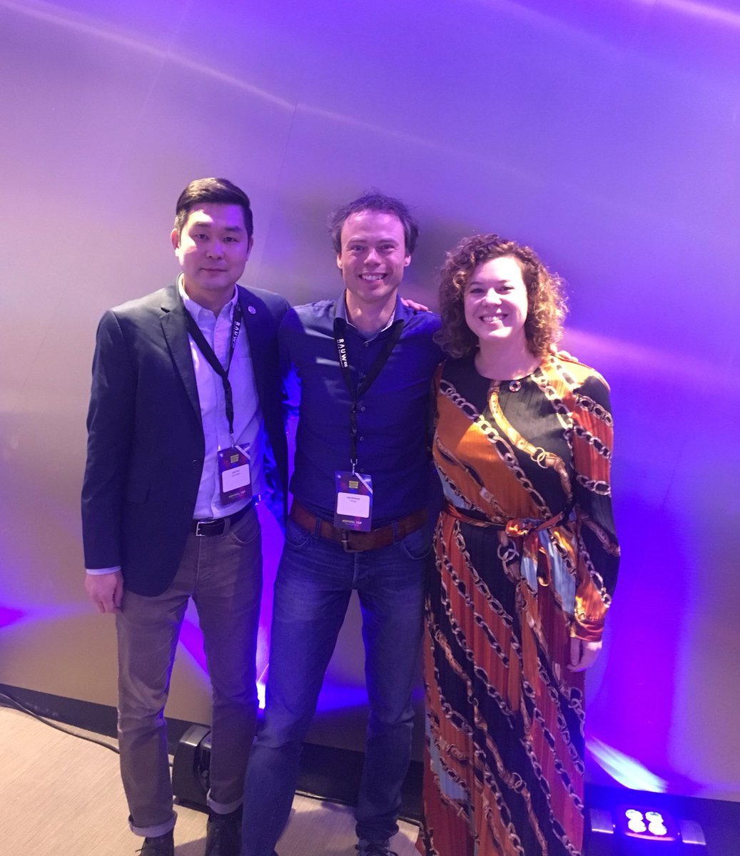 specialkristin1's tweet photo. Joon, Dajo, Jeoren & I - before & after presenting at #SMWNL abt history of #MDGs to #SDGs in storytelling, & @UnitedNationsVR from #CloudsOverSidra to @WFP’s new #augmentedreality to @UN Video #underthebluehelmet @SofiaDiarra https://t.co/bRtXubMaVi