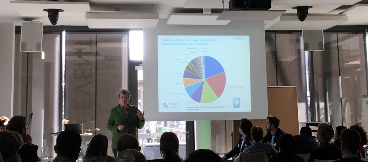“What can digitalization do to help companies move to donating instead of disposing?” - Juliane Kronen (<a href="/Jule63/">Juliane Kronen</a>) at our Action Zone session: “Sustainability meets digitalization”. #8ICSR #Sustainability