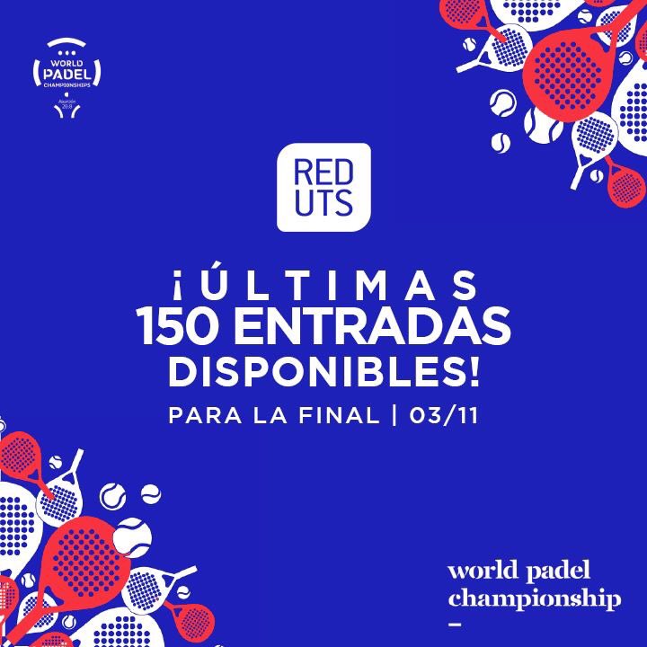 ¡Atención quedan pocos lugares para vivir la gran final del World Padel Championship! No te pierdas esta oportunidad única.

Adquirí tus entradas en bit.ly/2MQg5Vz