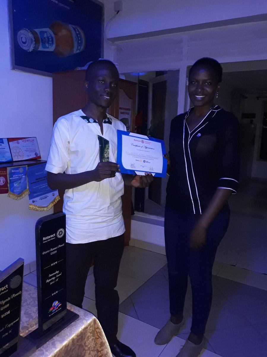Rotaract Club of Bweyogerere Namboole (@destadia) on Twitter photo IP of <a href="/RotaractNaguru/">Rotaract Naguru</a> <a href="/patienceasiimwe/">Payshence</a> giving <a href="/EthanKamba/">Ethan Kamba</a> a token of appreciation and vote of thanks for the wonderful talk tonight at our home of <a href="/Destadia/">Rotaract Club of Bweyogerere Namboole</a>
Hotel Mamerto.
#DestadiaFridays IP of <a href="/RotaractNaguru/">Rotaract Naguru</a> <a href="/patienceasiimwe/">Payshence</a> giving <a href="/EthanKamba/">Ethan Kamba</a> a token of appreciation and vote of thanks for the wonderful talk tonight at our home of <a href="/Destadia/">Rotaract Club of Bweyogerere Namboole</a>
Hotel Mamerto.
#DestadiaFridays