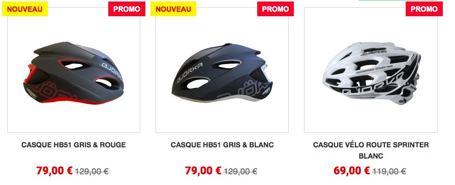 On a de très belles promotions sur nos différents casques ! Venez en profiter ! 🚴🏽

➡️ ow.ly/D5By30mtA0j