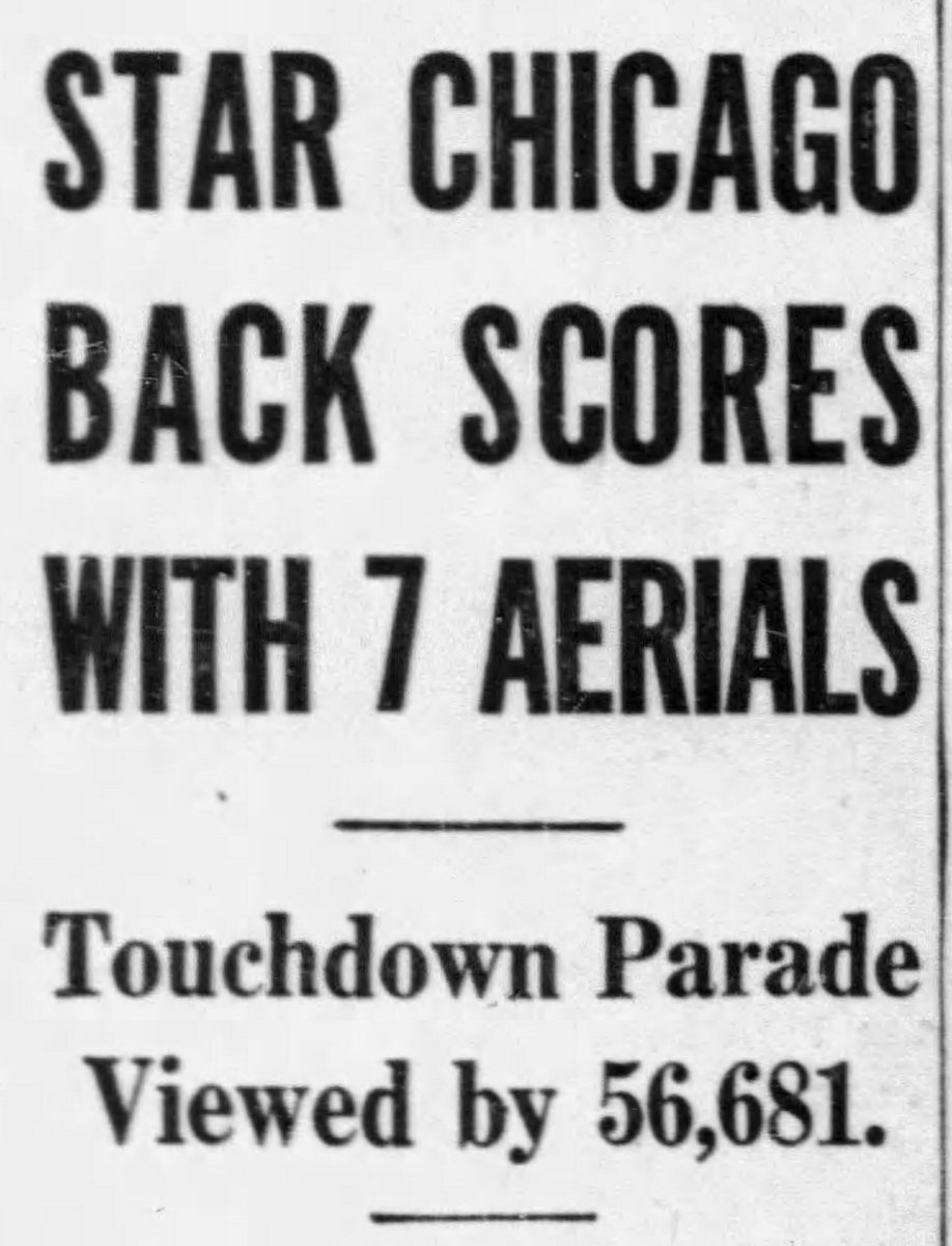 Sid Luckman's 7 touchdown passes (common slang of the day: "aerials") against the Giants in 1943 remains the gold standard in the NFL record books. He also set a new single-game mark that day with 453 yards.  #BearDown  @WCGridiron:  https://www.windycitygridiron.com/2018/11/1/17940586/sid-luckman-seven-touchdown-passes-chicago-bears-new-york-giants-nfl-record-sammy-baugh