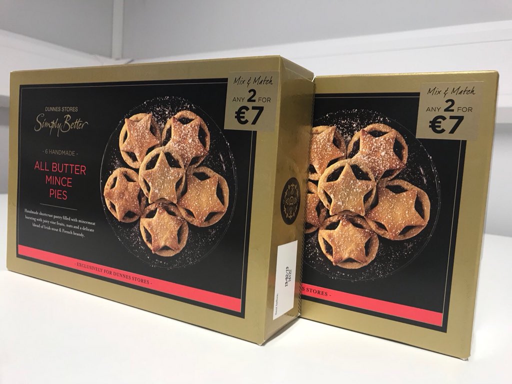 These pics from the first production of our award winning Handmade All Butter Mince Pies by <a href="/foodsofathenry/">The Foods of Athenry</a> has made our Friday afternoon. This means they’ll be available in <a href="/dunnesstores/">Dunnes Stores</a> from this Wednesday. Big thank you to Siobhan and her team in Galway #IrishMade